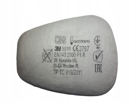 Filtr przeciwpyłowy 3M 5911 P1 R